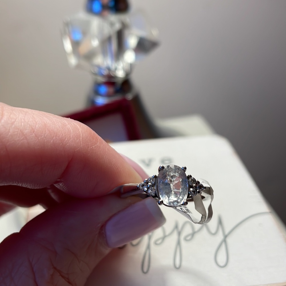 Rare Imported Natural Paraiba .925 Sterling Silver Ring - Picture 6 of 6